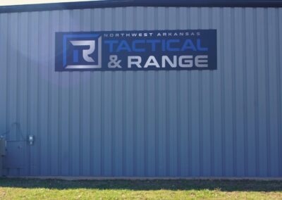 The main NWA Tactical & Range sign as viewed from the street